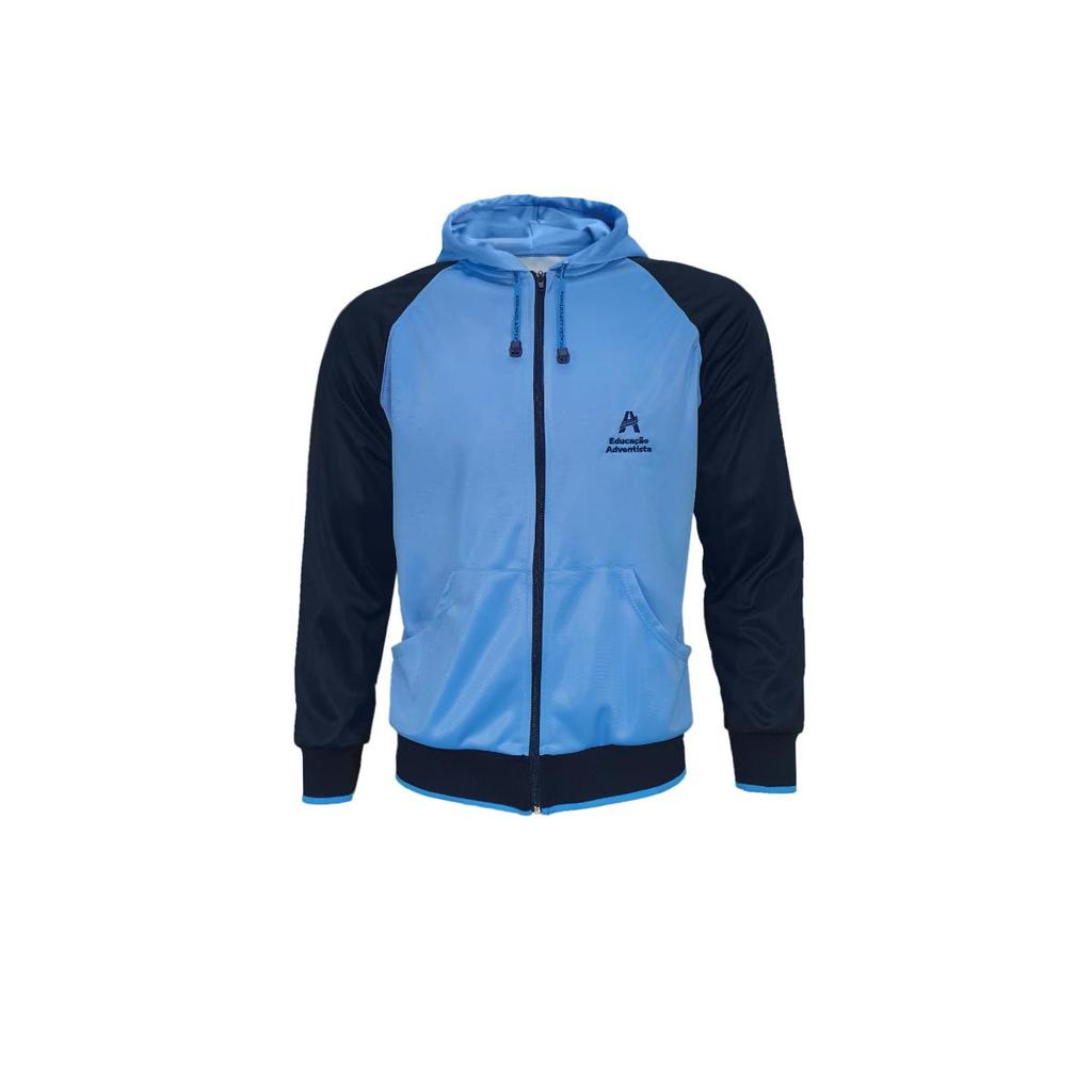 Agasalho de Malha Flanelado - Uniforme Colegio Adventista em Oferta na Shopee