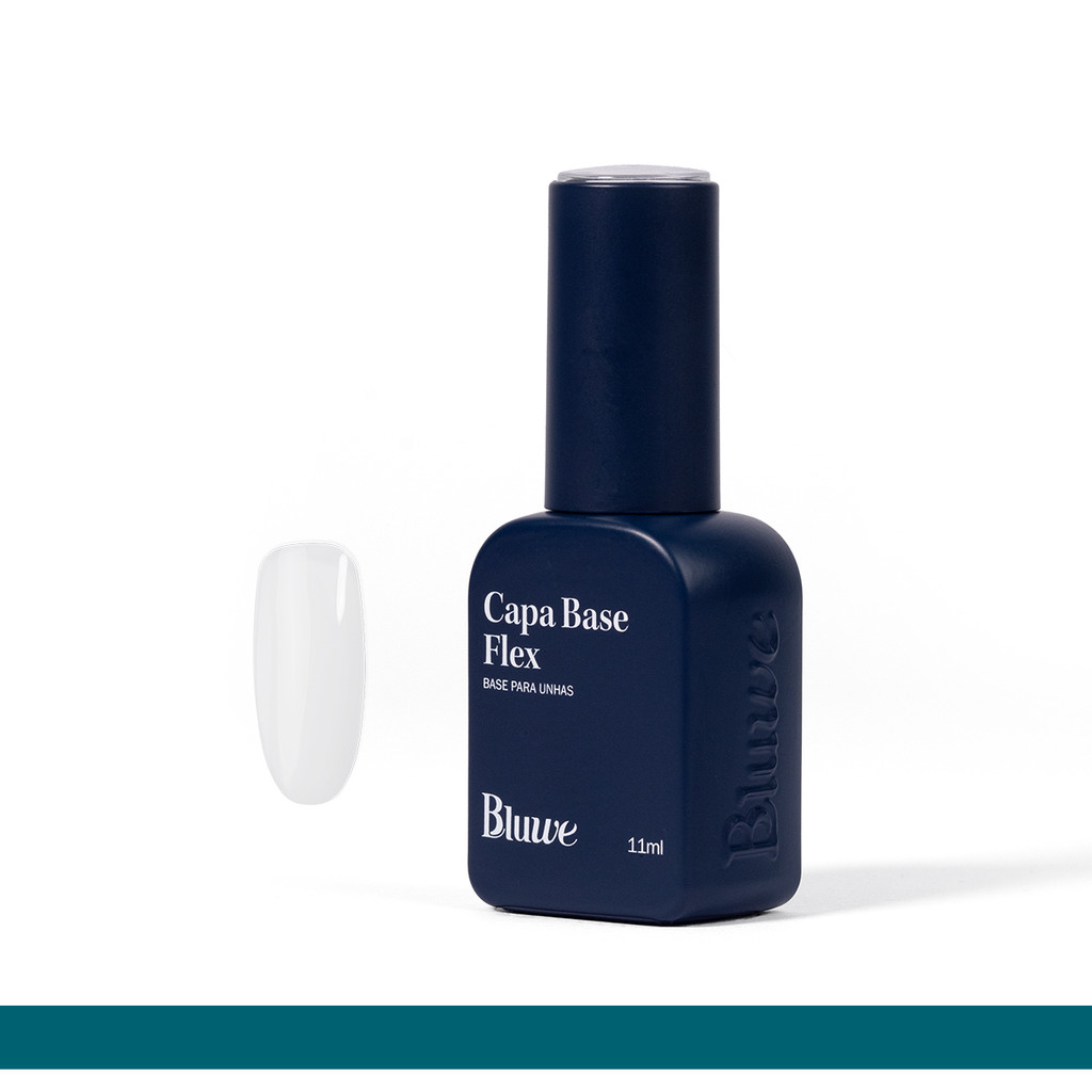 Capa Base Bluwe Flex Super Clear 11ml em Oferta na Shopee