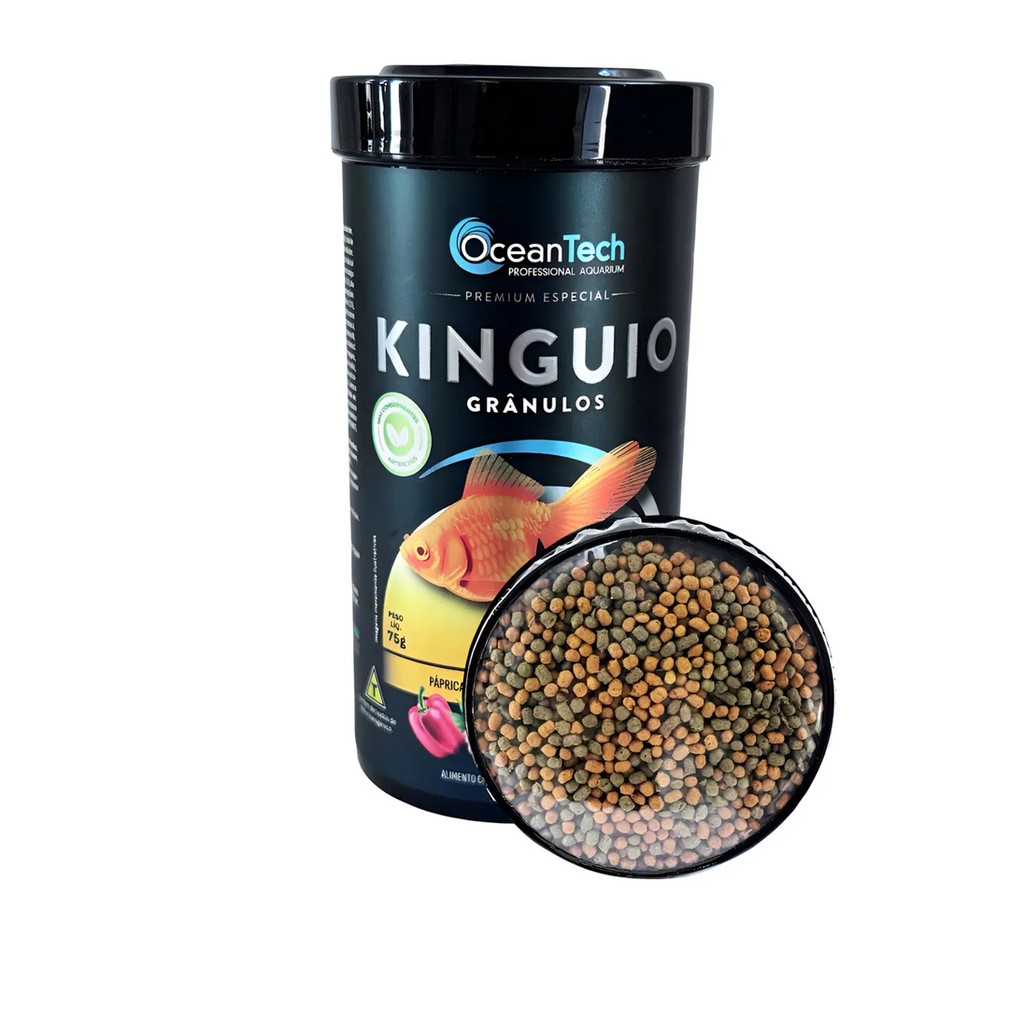 Ração Kinguio Grânulos Ocean Tech 75g