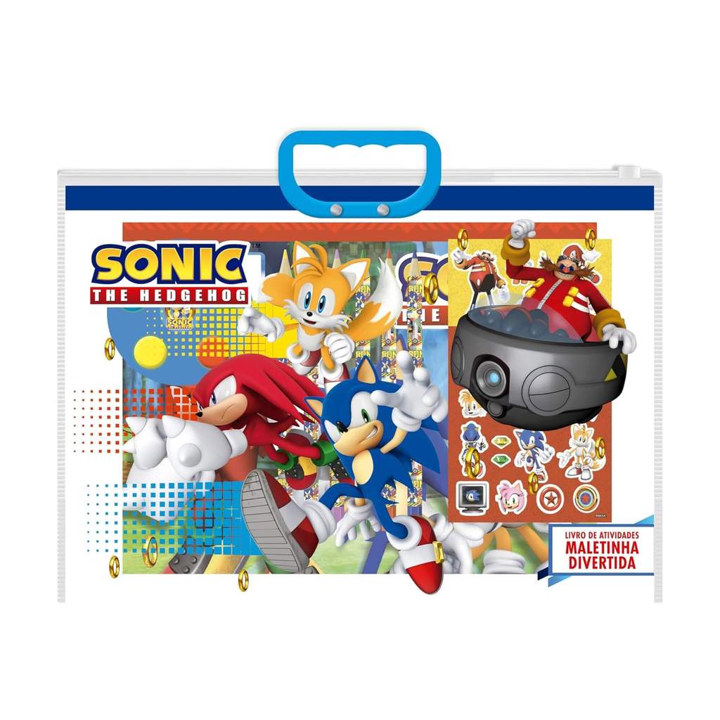 Maletinha Divertida Sonic com Acessórios Editora On-line - 9786561263573 em Oferta na Shopee