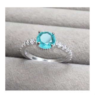 Anel Solitário Cravejado Cristal e Turmalina Verde Prata 925 Legitima Cravado Verao Zirconia em Oferta na Shopee