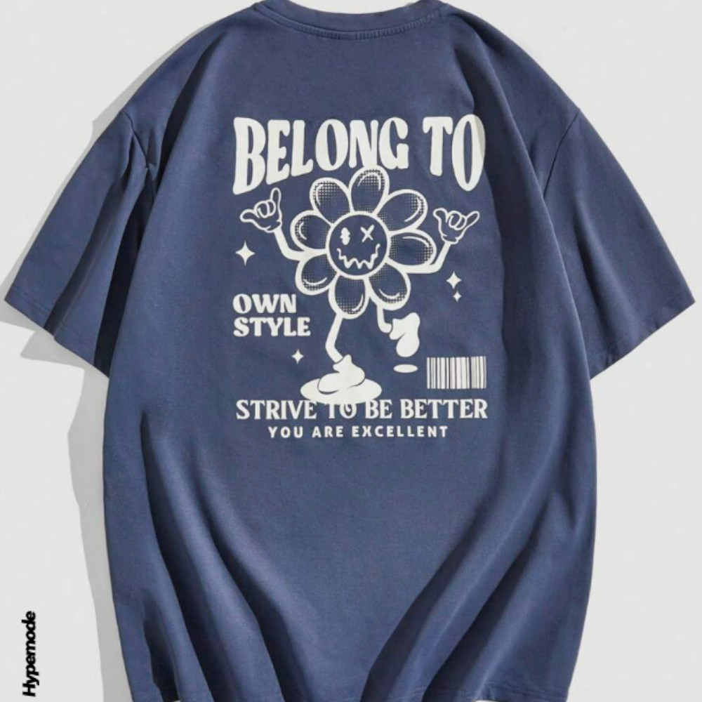 Camiseta Streetwear Belong to Own Style Lançamento Camisa Unissex Flor Firmeza Qualidade e Conforto