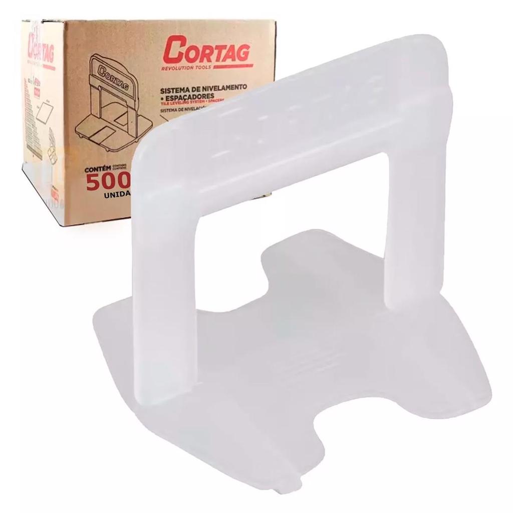 Espaçador Nivelador SMART 500 Peças para Porcelanato e Cerâmica – 1,0 mm / 1,5 mm / 2,0 mm - CORTAG