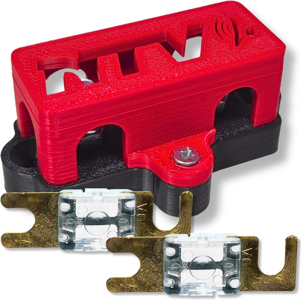 KIT PORTA FUSÍVEL MINI FACA MIDI 3 VIAS COM TAMPA + 2 FUSÍVEIS MIDI 80A AUTOMOTIVO