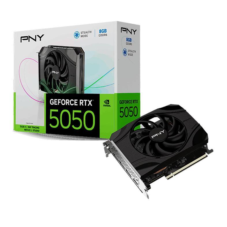 Placa de Video PNY GeForce RTX 5050 Single Fan, 8GB, GDDR6, 128-bit, VCG50508SFXPB1