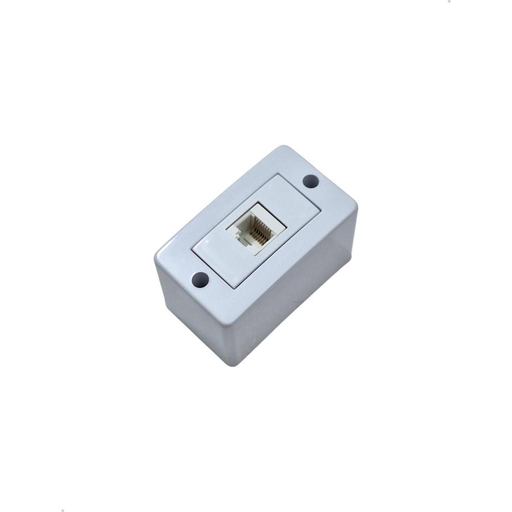 Tomada De Rede RJ45 Sobrepor Externa Caixa Sistema X