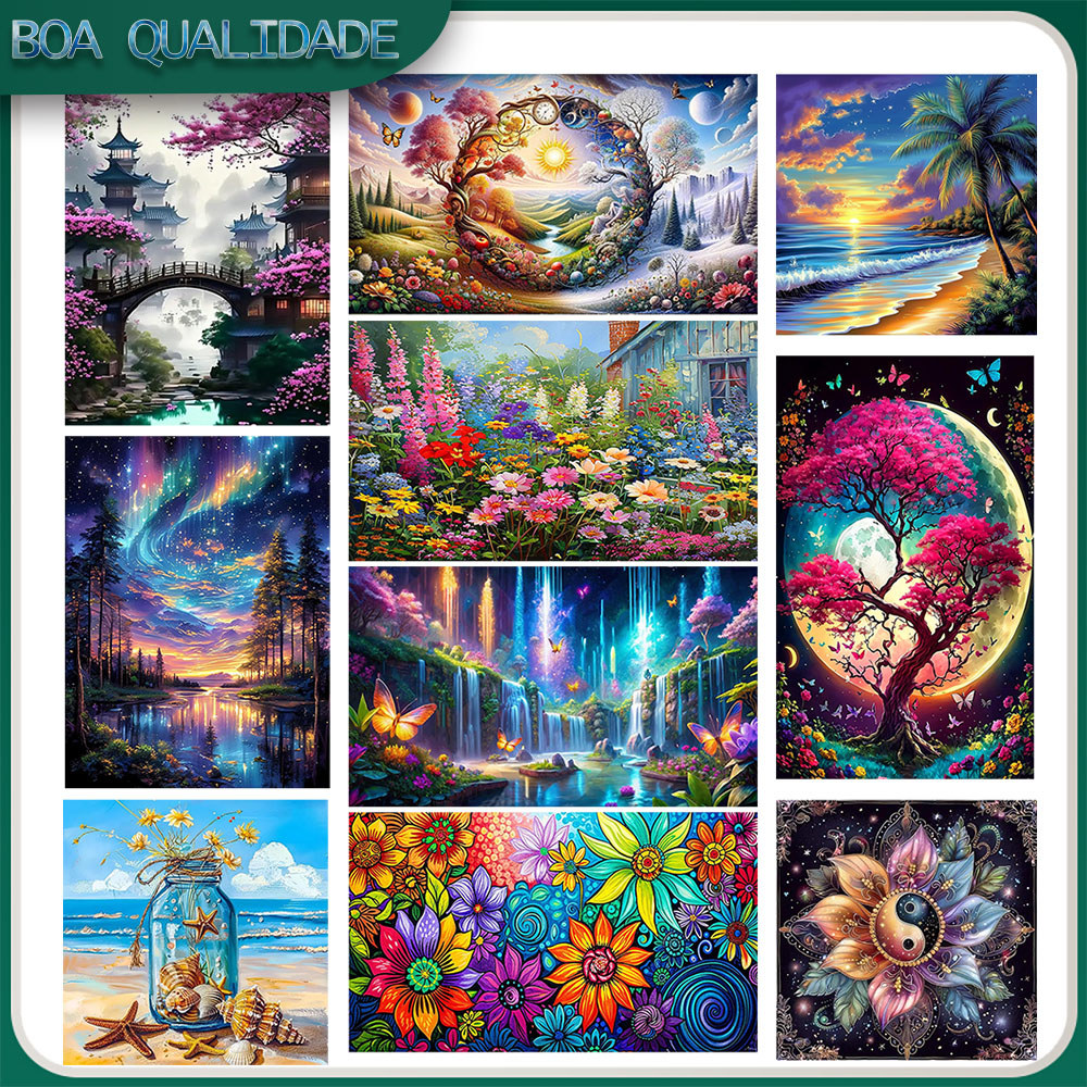 Pintura com pontos de diamantes quadrados arte com pedras preciosas presentes de decoração de parede para casa