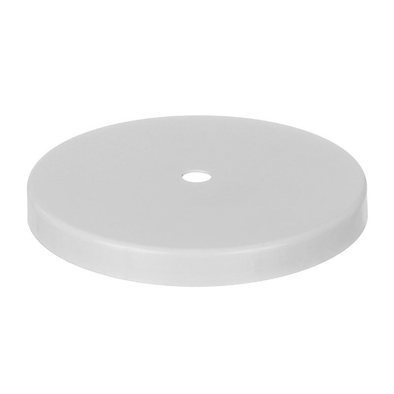 Canopla Base Chata Ferro Diâmetro 13,5cm Branco Preto Para Montagem De Pendentes Arandela Abajur