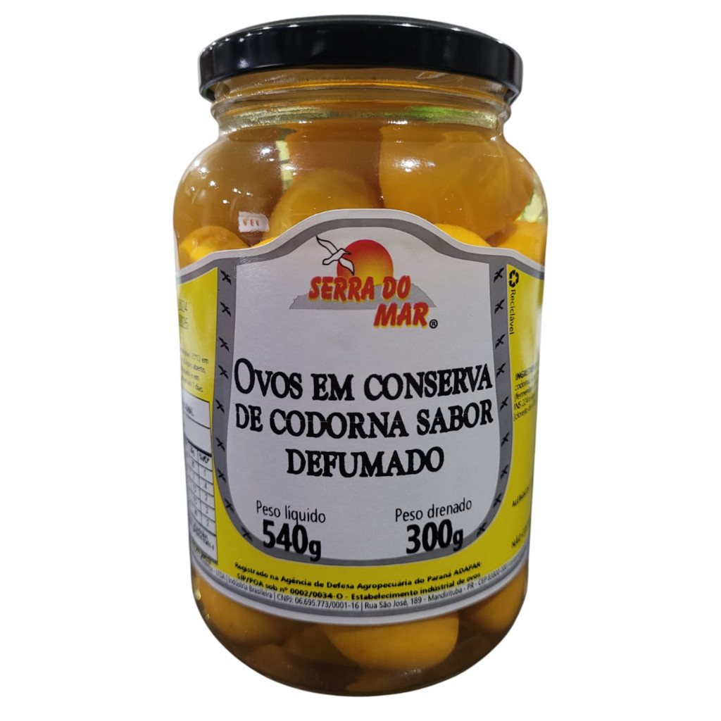 Ovo de Codorna em Conserva Defumado - 540 gr