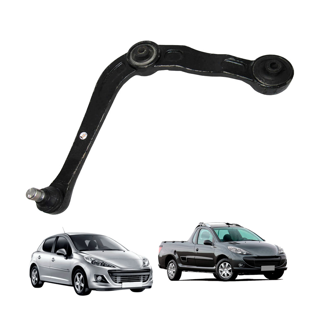Bandeja Suspensão Dianteira Esquerda Completa com Pivô Peugeot 206 207 Hoggar Passion