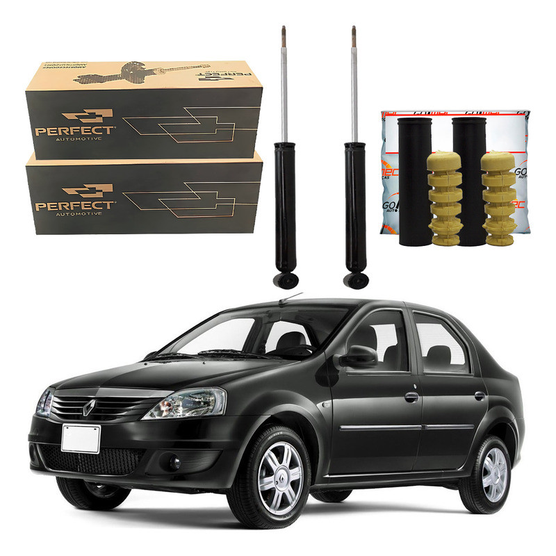 Kit Amortecedor Traseiro Logan 1.0 1.6 2010 A 2013
