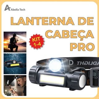 Lanterna de Cabeça Led Alta Potência com lanterna dianteira carregador USB Bivolt