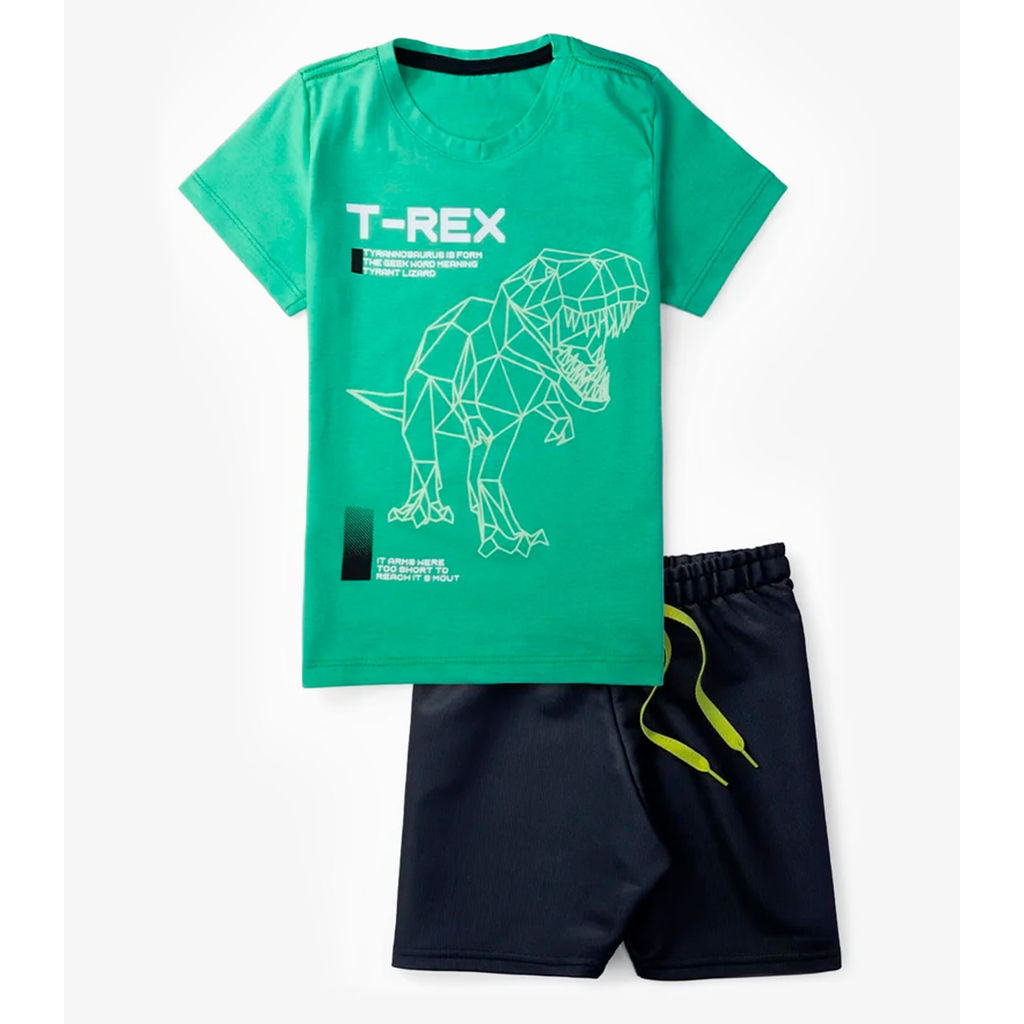 Conjunto Infantil Menino Brilha No Escuro Select Verde