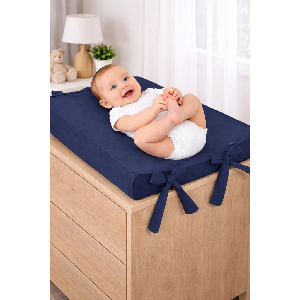 Trocador de Fraldas Anatômico Bebê Cômoda Impermeável Menina Menina Prático Cores Lisas Clean em Oferta na Shopee