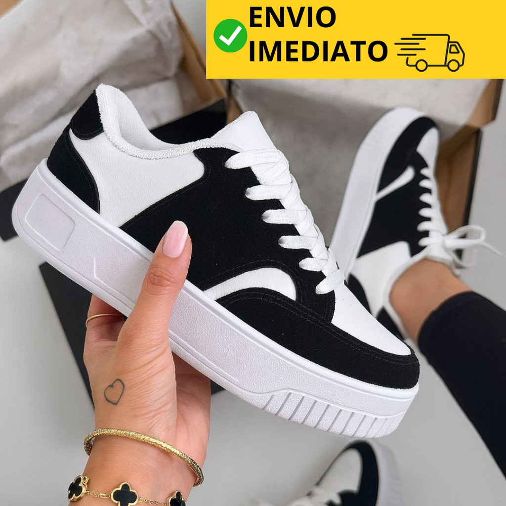 Tênis Casual Feminino Macio Confortável Academia Leve Preto Rosa Cinza Azul Passeio Sapato New B Envio em 24Hs em Oferta na Shopee