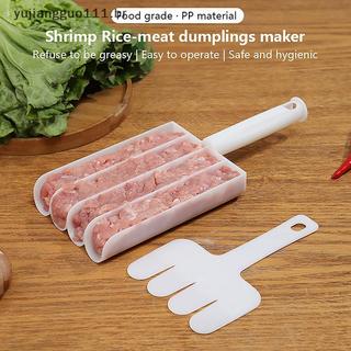 # Novo 1Pc Conjunto De Fabricante De Almôndegas De Plástico Peixe Frito Beaf Carne Fazendo Bolas Molde Colher Ferramenta