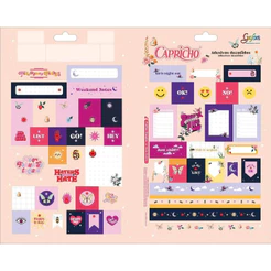Cartela de Adesivos Decorados Unidade - Tilibra/ WX Gift