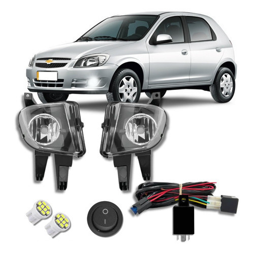 Kit Farol De Milha Celta Prisma 2007 2008 2009 2010 2011