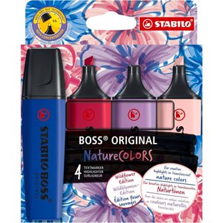 Marca Texto Stabilo Boss NatureColors Wildflower Edition 4 Cores em Oferta na Shopee