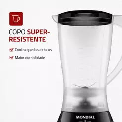 Liquidificador Easy Power Mondial Preto 550W L-550-B
