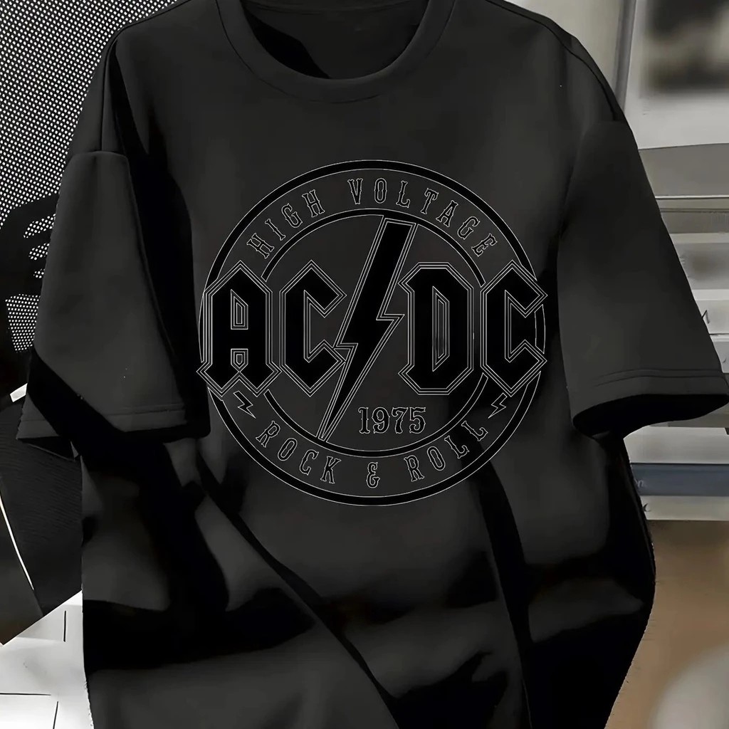 Camiseta Masculina Rock Retrô Music Estampada Lançamento Camiseta 100% Algodão Camisetão  Oversized - Ohana