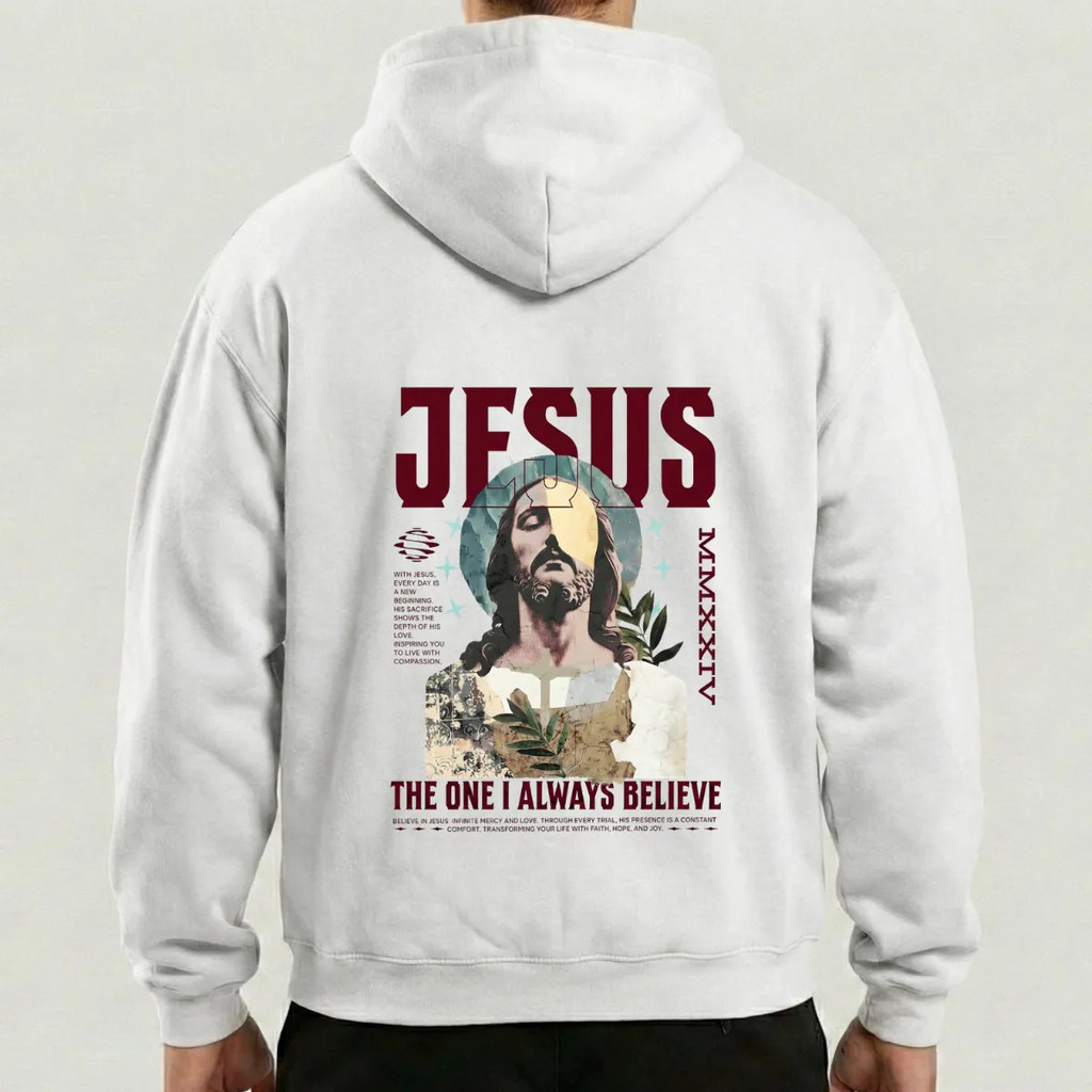 Moletom Canguru Jesus The One I Always Believe Cristão