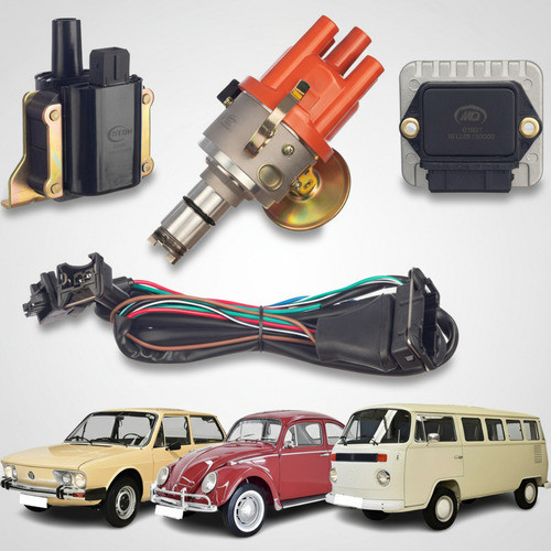 Imagem Kit Ignição Eletrônica Sensor Hall Bobina Vw Fusca Kombi