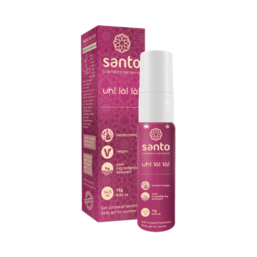 Gel Excitante Feminino - 15 G | Santo Funcionais Uh! La! La