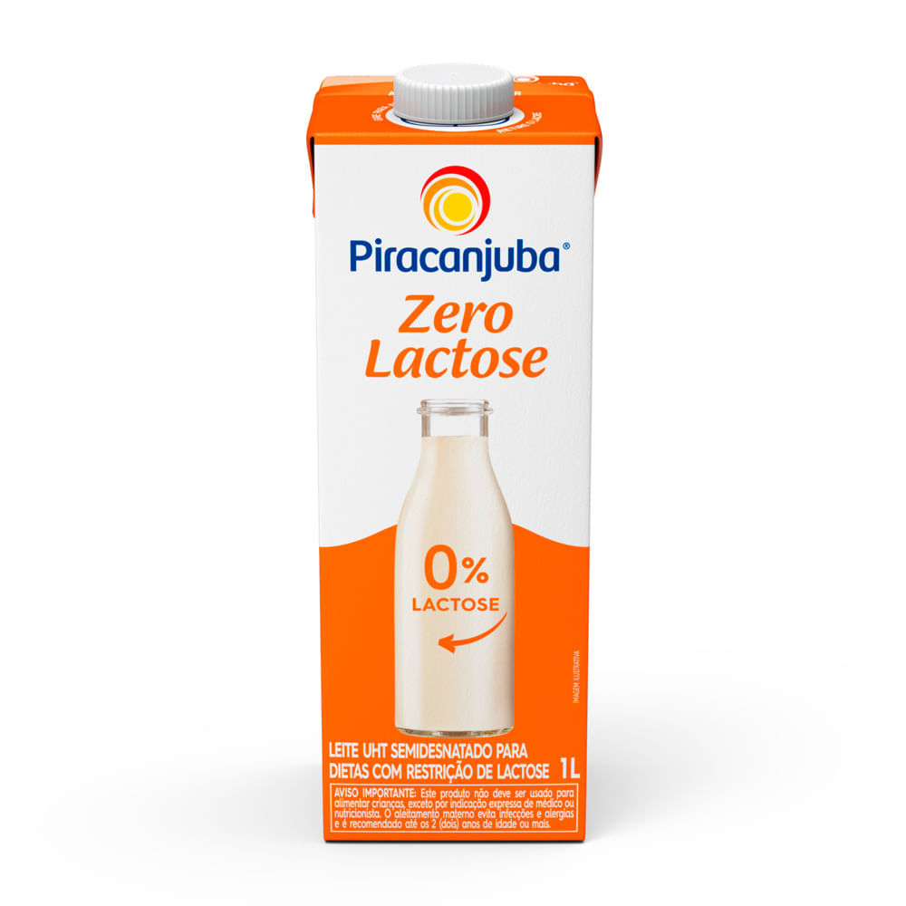 Leite Piracanjuba Semidesnatado Zero Lactose 1 Litro em Oferta na Shopee