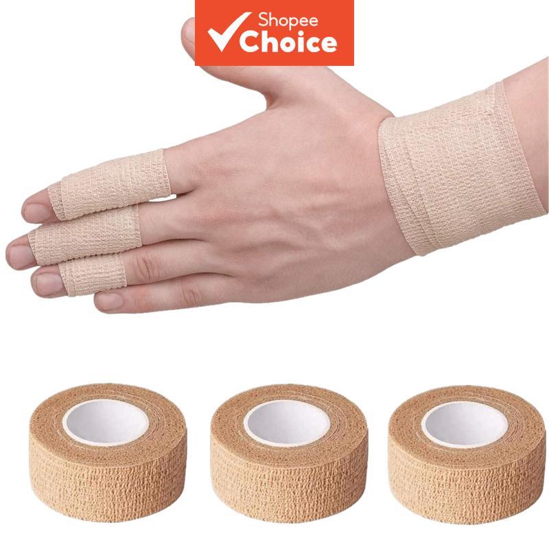 Bandagens Elásticas Autoadesivas De 3 Pces , Fita De Gaze De 2.5cm x 4.5m Para Embrulho Esportivo De Tatuagem De Primeir