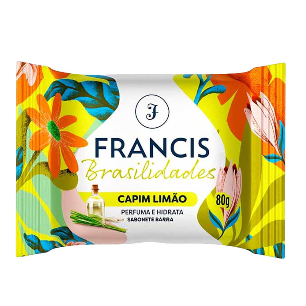 Sabonete Barra Francis Brasilidades Capim Limão 80g em Oferta na Shopee