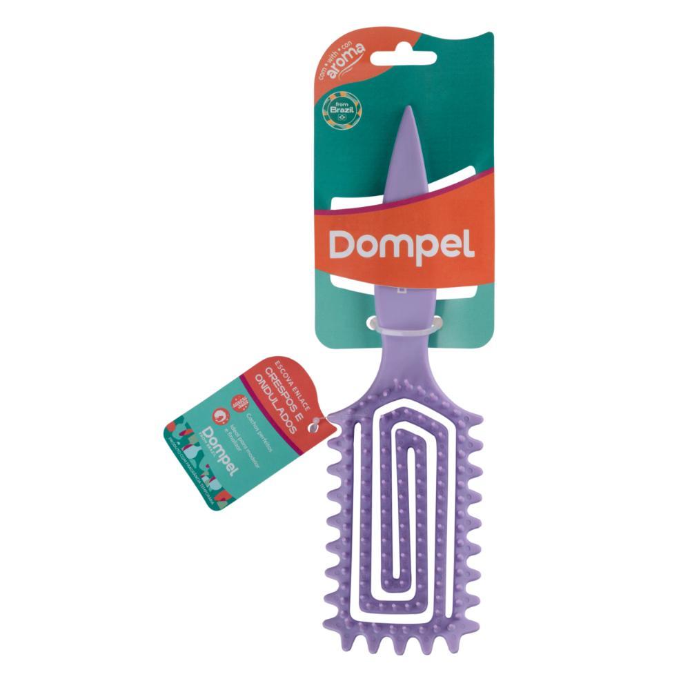 Escova Profissional de Cabelo ENLACE Fléxivel para Cachos Crespos Cor Violeta - Dompel em Oferta na Shopee