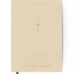Bíblia Sagrada | Letra Grande | NVI | Capa Dura | Cruz Creme