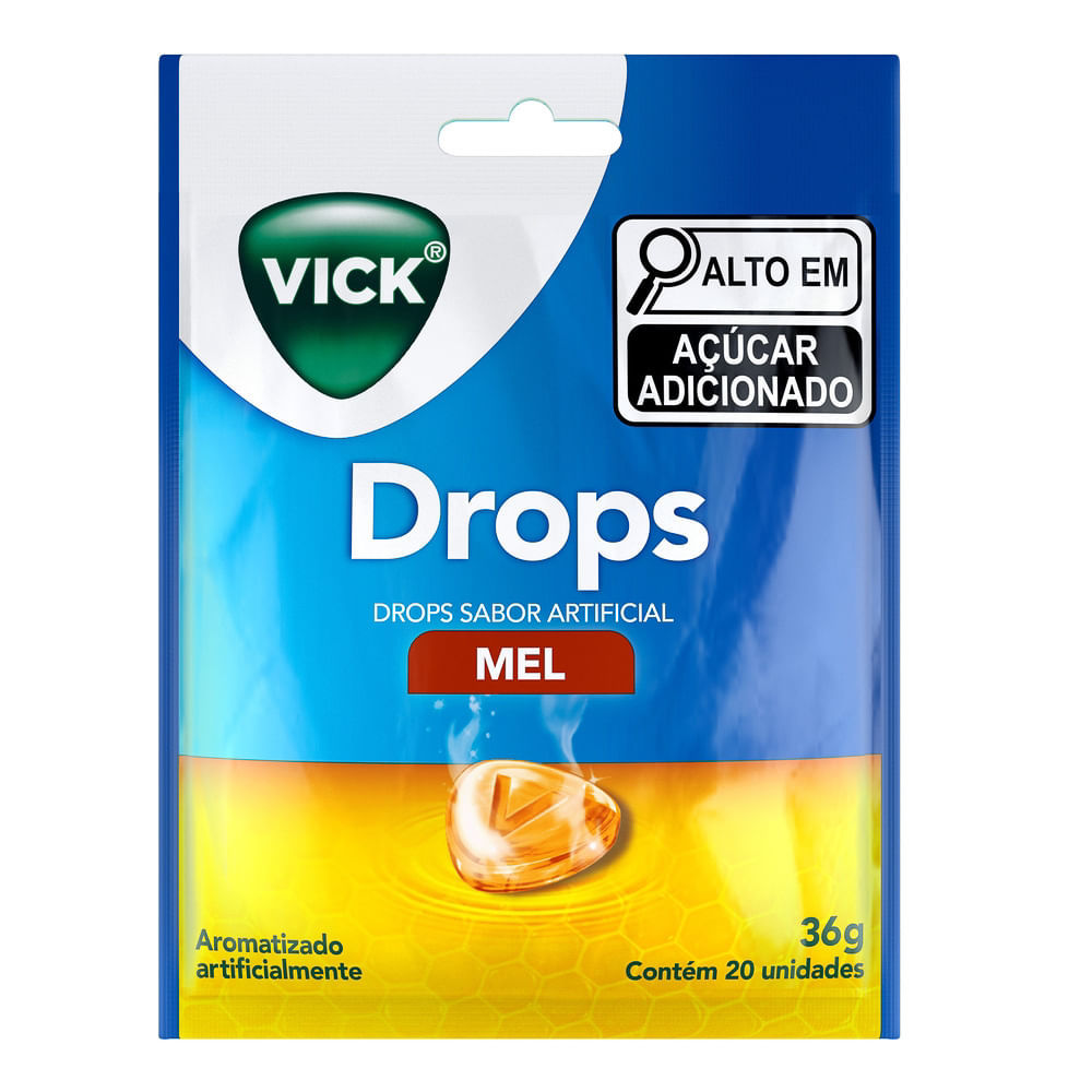 Pastillha Vick Drops Sabor Mel com 20 Unidades em Oferta na Shopee