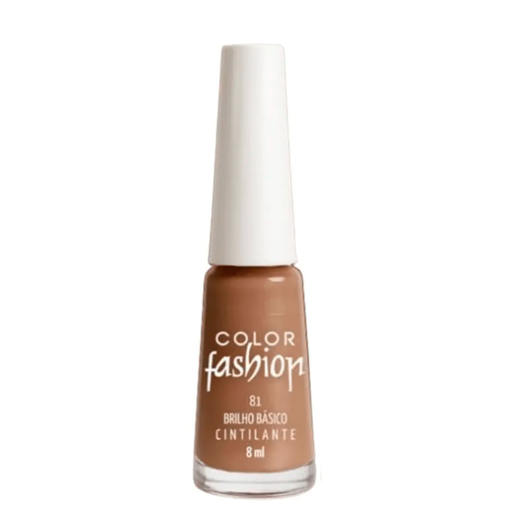 Esmalte Color Fashion Cintilante Cor 81 Brilho Básico 8ml em Oferta na Shopee