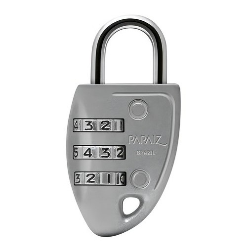 Cadeado com Segredo CS23 30mm Prata Papaiz Zamac e Aço Carbono em Oferta na Shopee