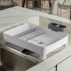 Kit Organizador Sobre a Pia 2 Peças Linha Liv