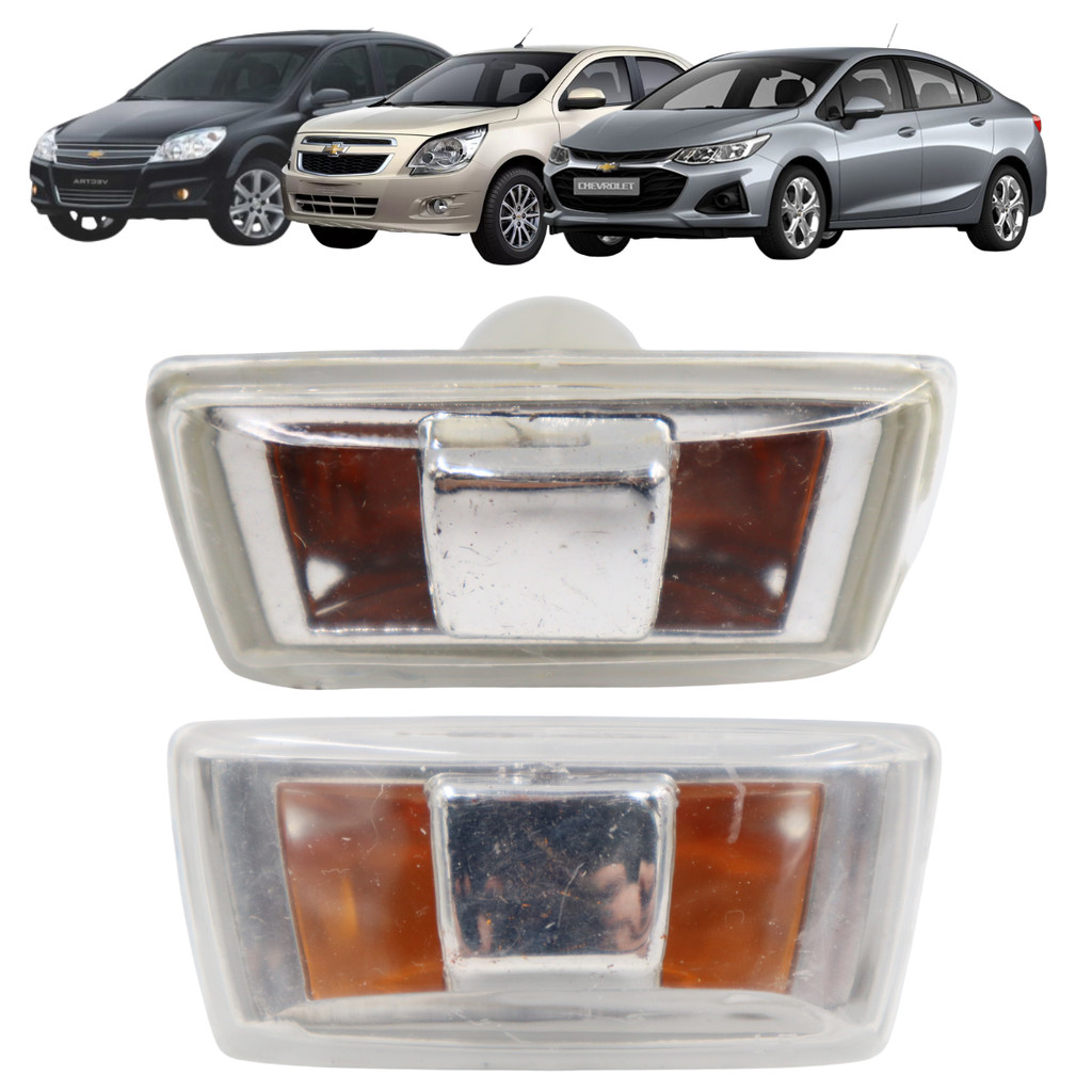 Kit 2 Lanternas Pisca Lateral Direita e Esquerda Sem Soquete Vectra Cobalt Sonic Spin em Oferta na Shopee