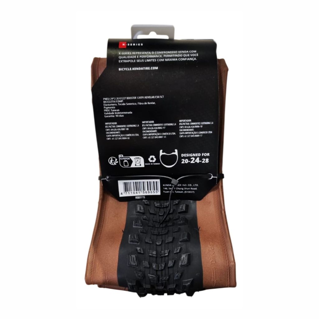 Pneu Mtb Kenda Booster Xc 29x2.20 120tpi Casing Tbl Marrom · foto 2