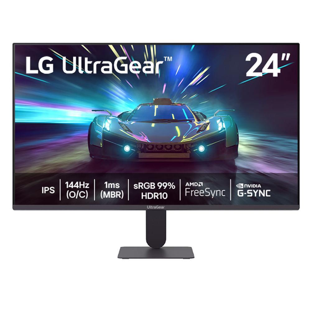 Monitor Gamer UltraGear™ 24" LG Full HD, 144Hz, 1ms com 15000:1 de Contraste - 24G411A-B