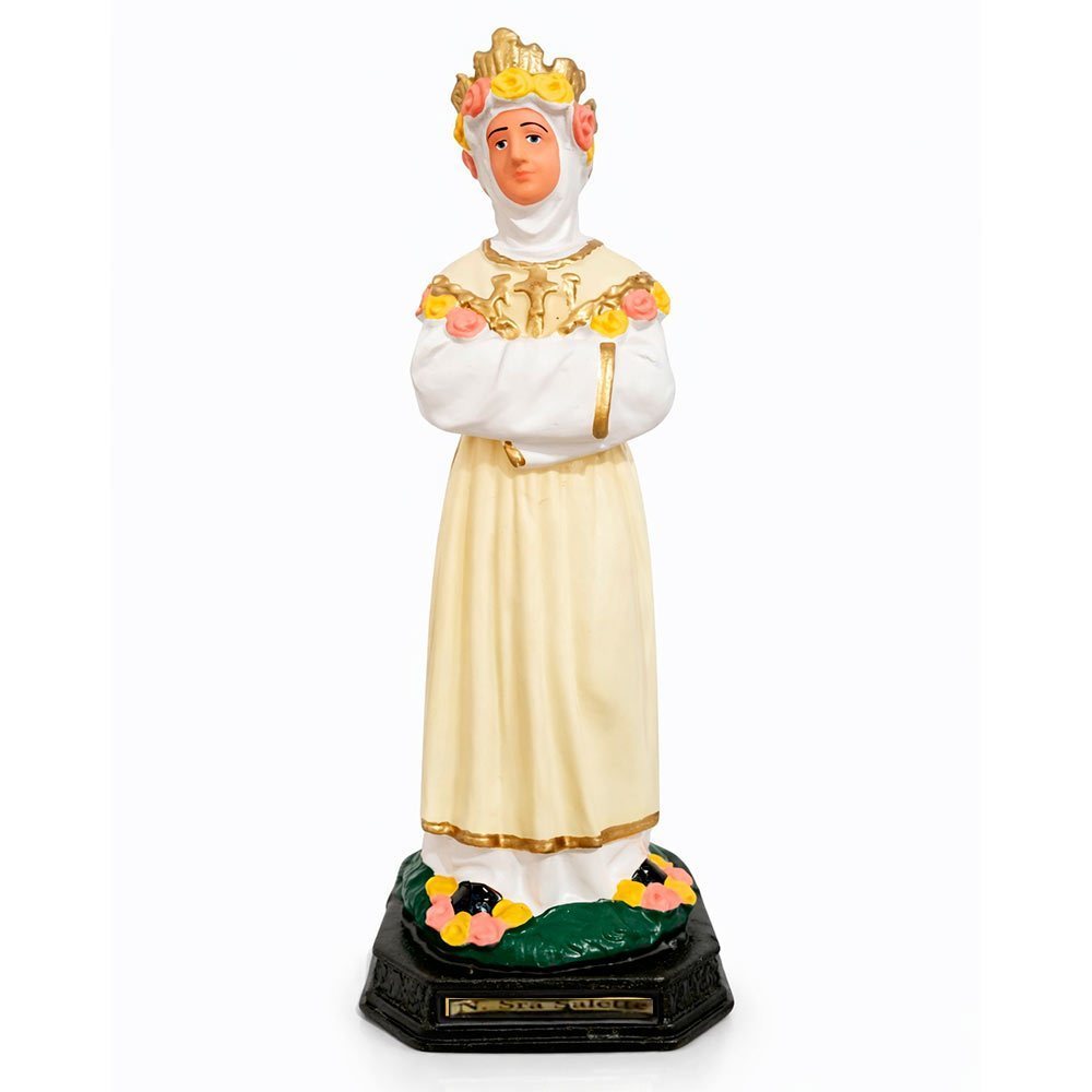 Imagem de Nossa Senhora de La Salete em Borracha Inquebrável - 20 cm Arte Sacra Católica Estatueta