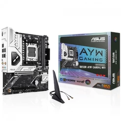 Placa Mãe Asus B850M AYW Gaming WiFi, AMD AM5, mATX, DDR5, 90MB1LW0-M0EAY0