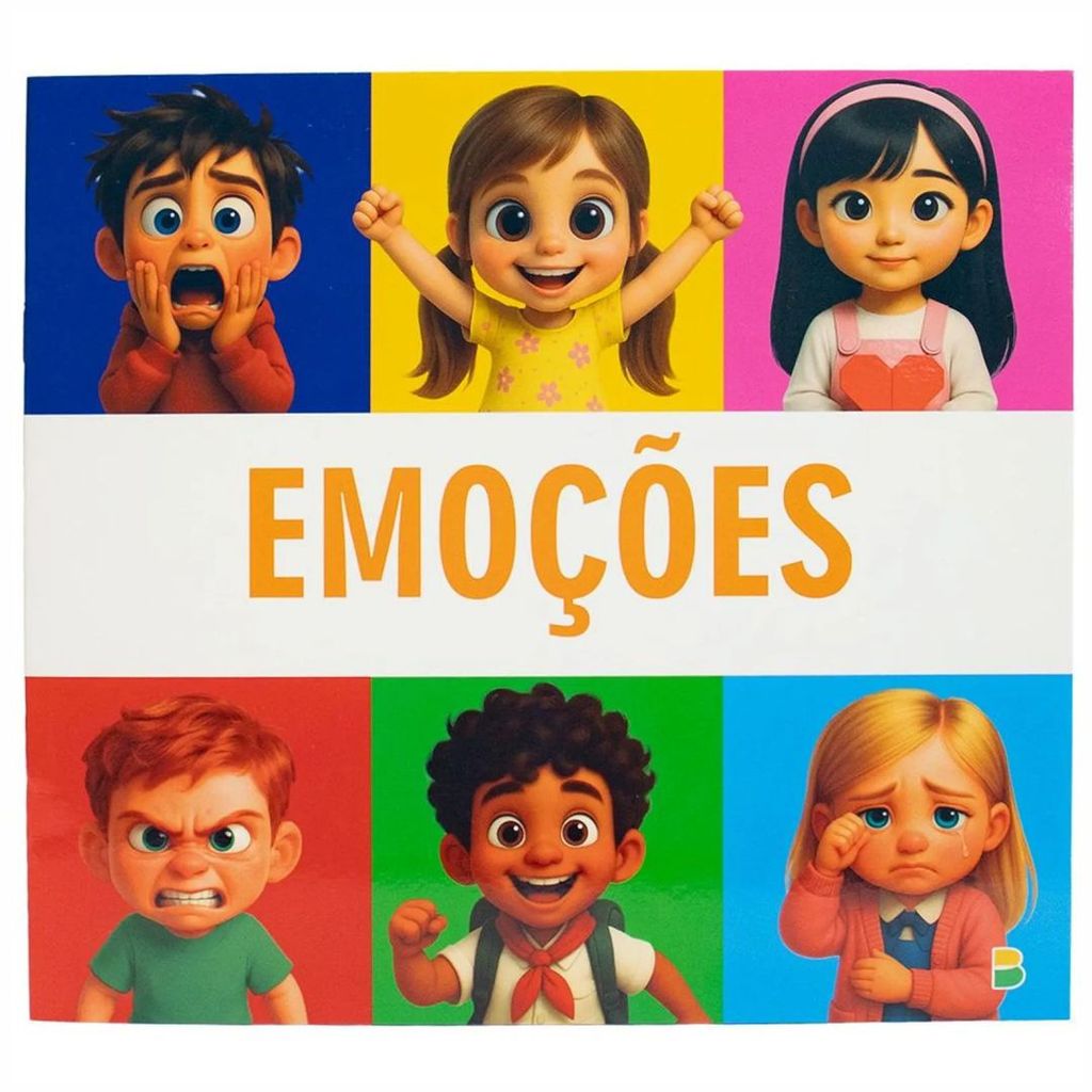 Livro Infantil das Emoções - Com atividades simples Editora Brasileitura
