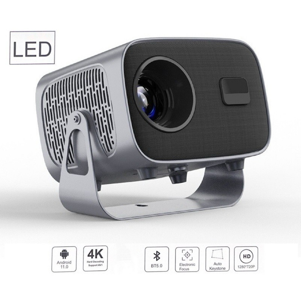 Projetor A10 Plus Android TV 4K WiFi 6 Bluetooth 5.0 Portátil Home Theater
