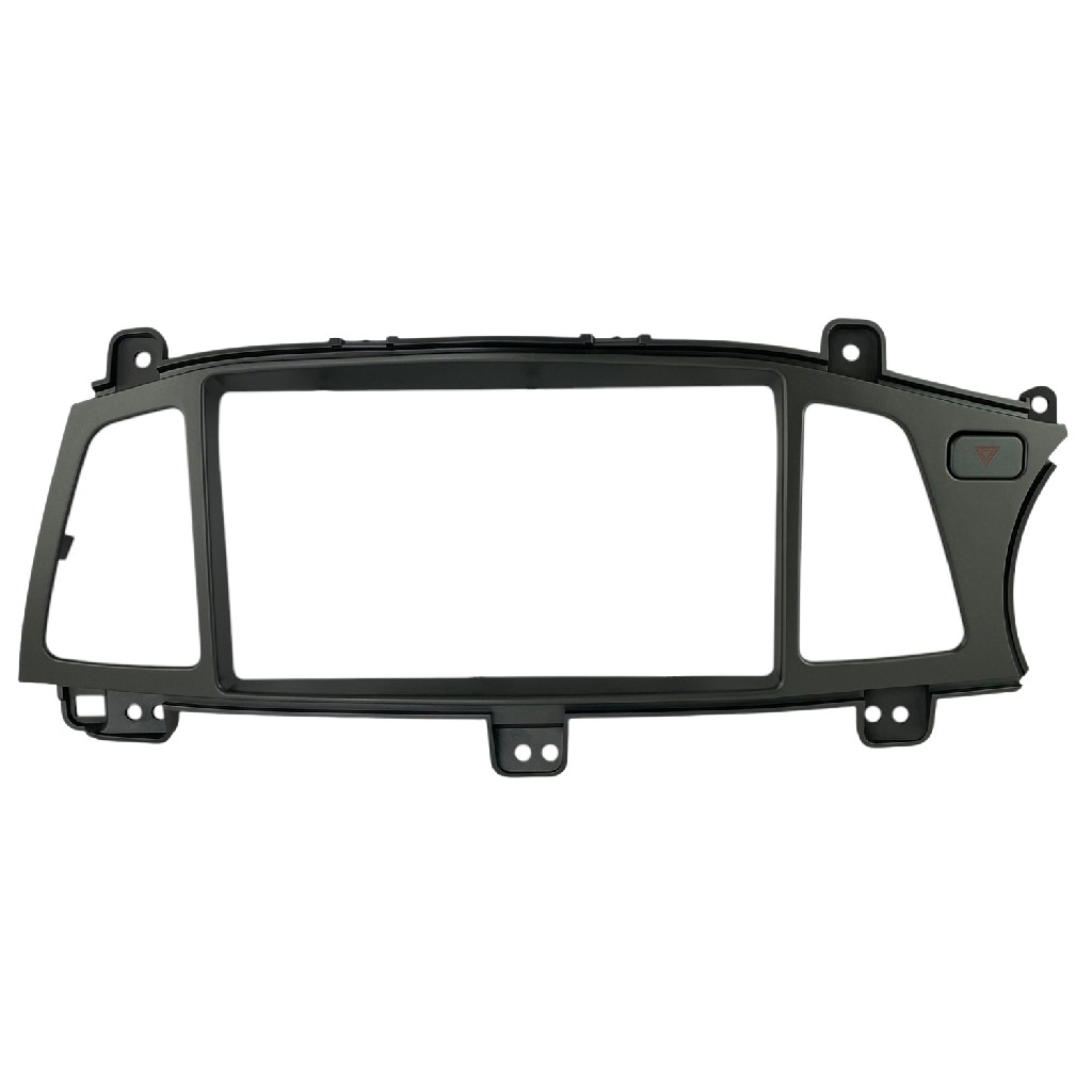 Moldura Painel Central Multimidia 9 Polegadas Kia Cadenza 2013 a 2016 Cinza