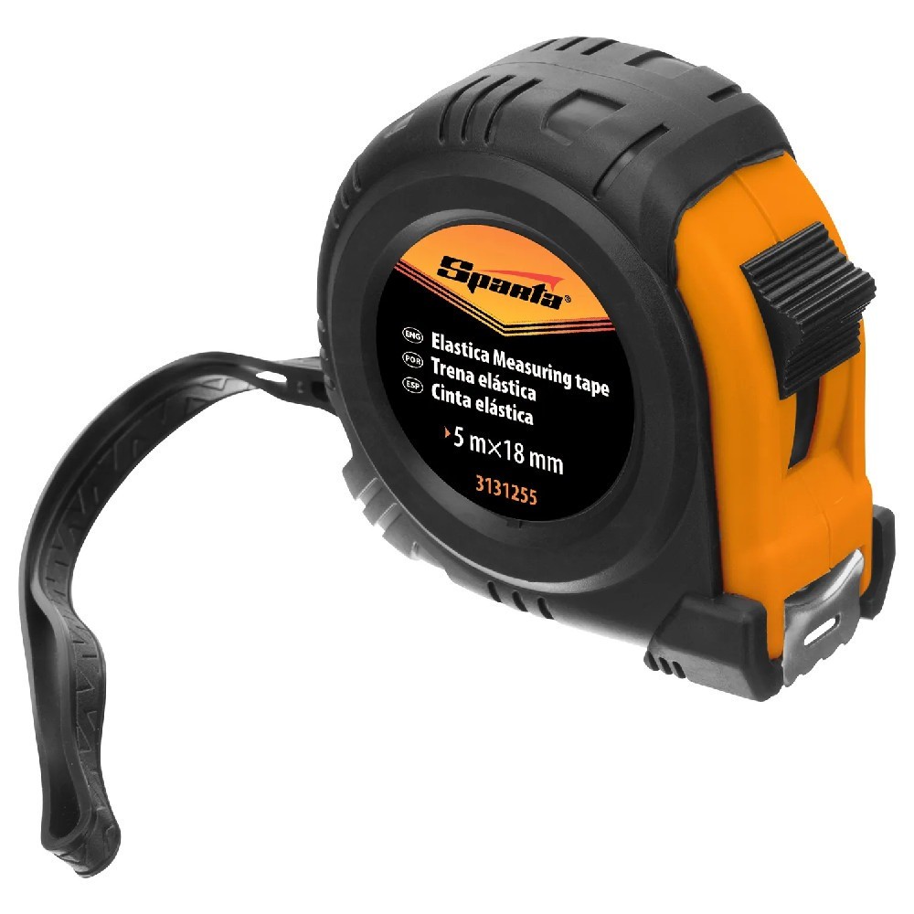 Trena emborrachada com fita de aço 18 mm x 5 m com trava - 3131255 Sparta em Oferta na Shopee