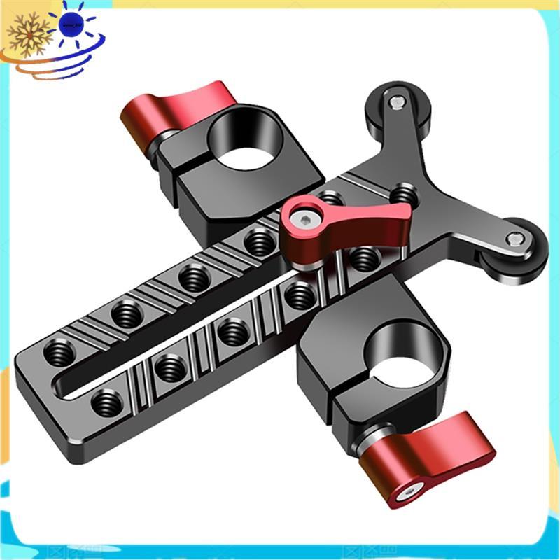 Braçadeira De Tubo De Haste De 15mm , Adaptador De Lente De Câmera , Telefoto , 1/4 Furos , Suporte , Gaiola Sistema De 