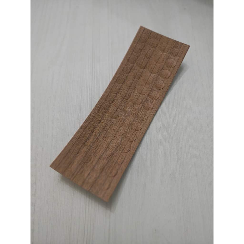 Tapa Furos Adesivo Madeirado Freijo puro Duratex Pvc 13mm P Móveis 50un