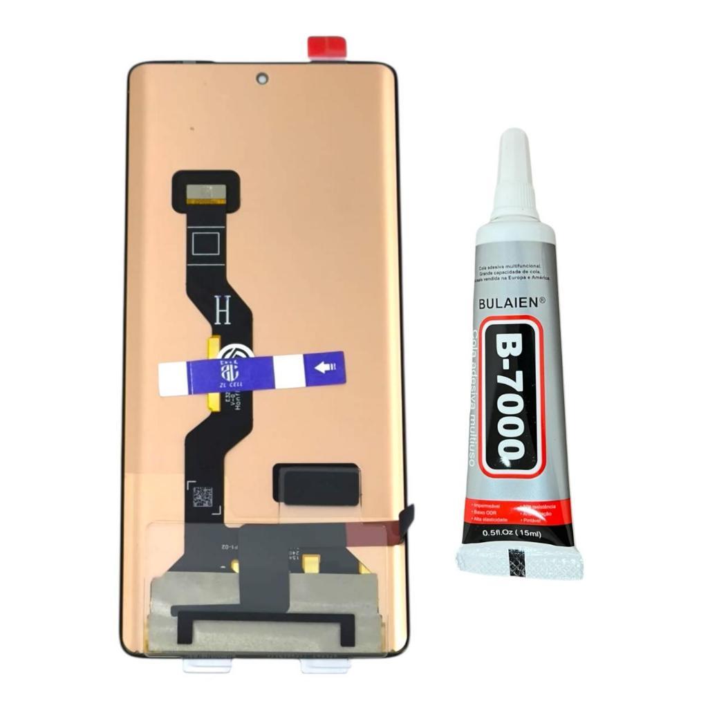 Frontal Tela Display Compatível Com Moto Edge 50 Fusion Xt2429 Vivid Amoled + Cola 15ml