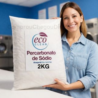 Percarbonato 100% Puro Eco Clean 2kg limpeza geral clareador de roupas Premium Original 500g/1kg/2kg em Oferta na Shopee